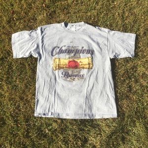 2001 ravens championship tee shirt